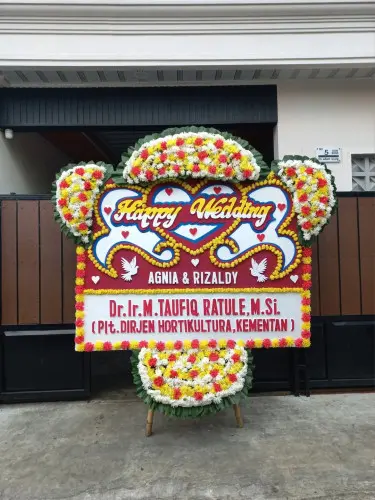 Papan Bunga Pernikahan paledang